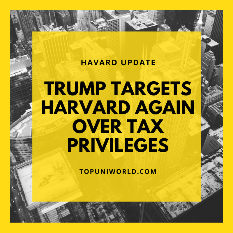 Trump Renews Threat to Revoke Harvard’s Tax-Exempt Status