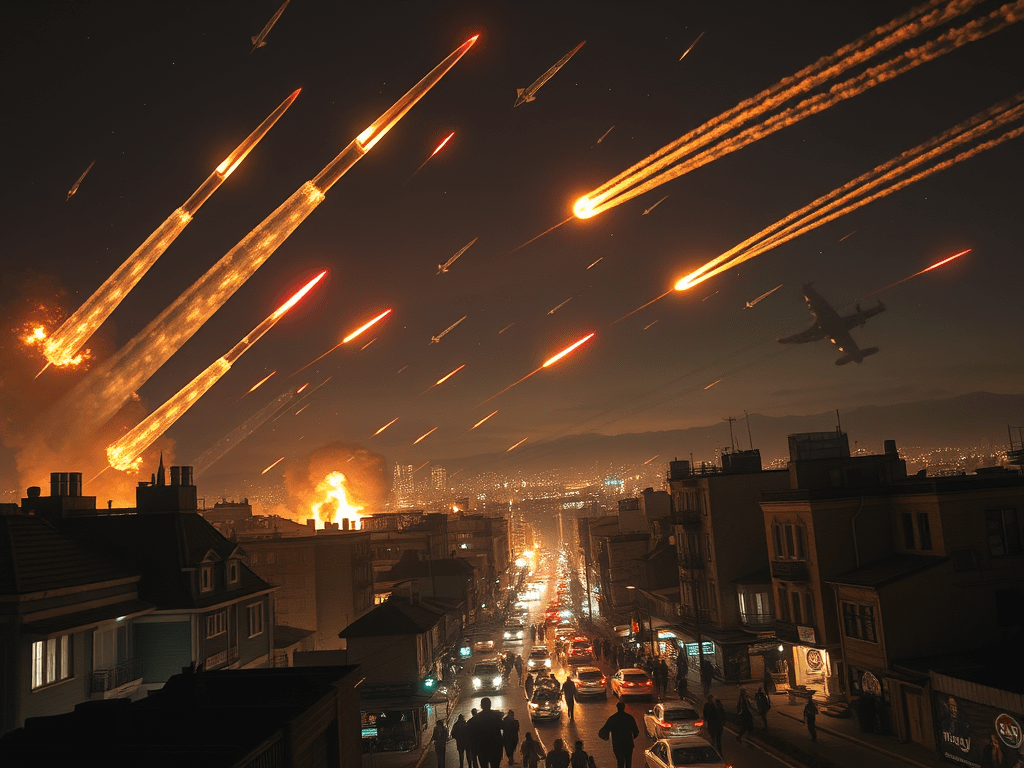 Iran Launches Barrage of Missiles At&nbsp;Israel